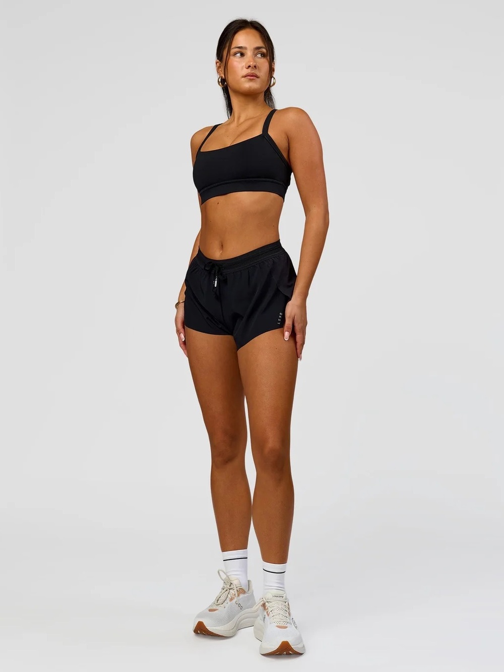 LSKD Accelerate 3" Mid-Rise Running Short - Black - XS - Picture 5 of 9